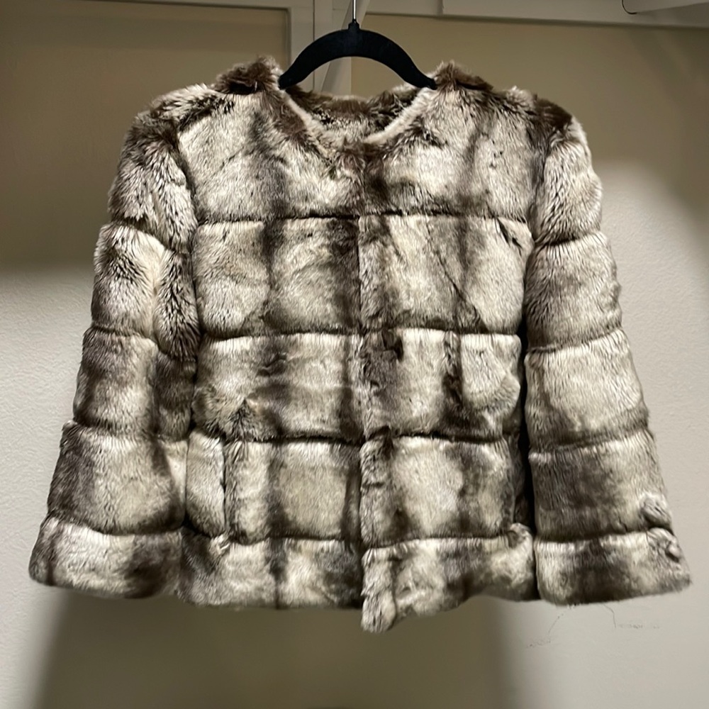 Express women’s faux fur coat
